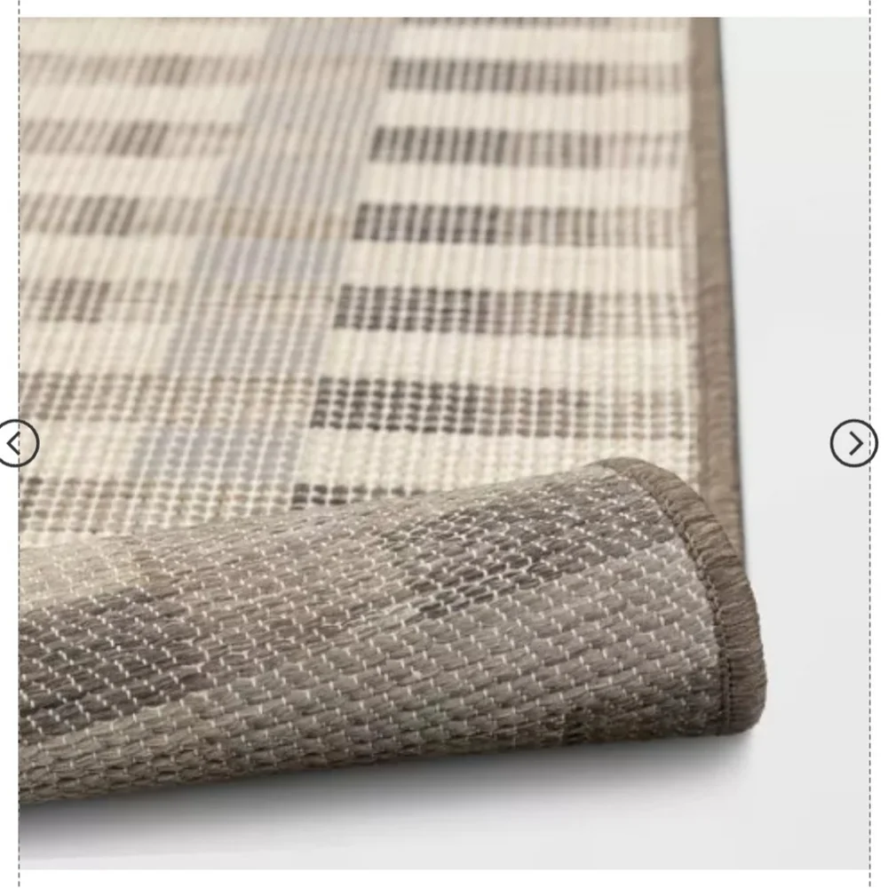 Beachside Grid Outdoor Rug Naturals – Threshold™ designed with Studio McGee